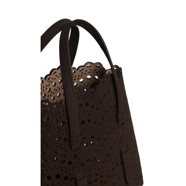 Alaïa Mina 20 In Nubuck - Alaia Bags - Laser Cut Luxury - Shop at Luxury Shoes 