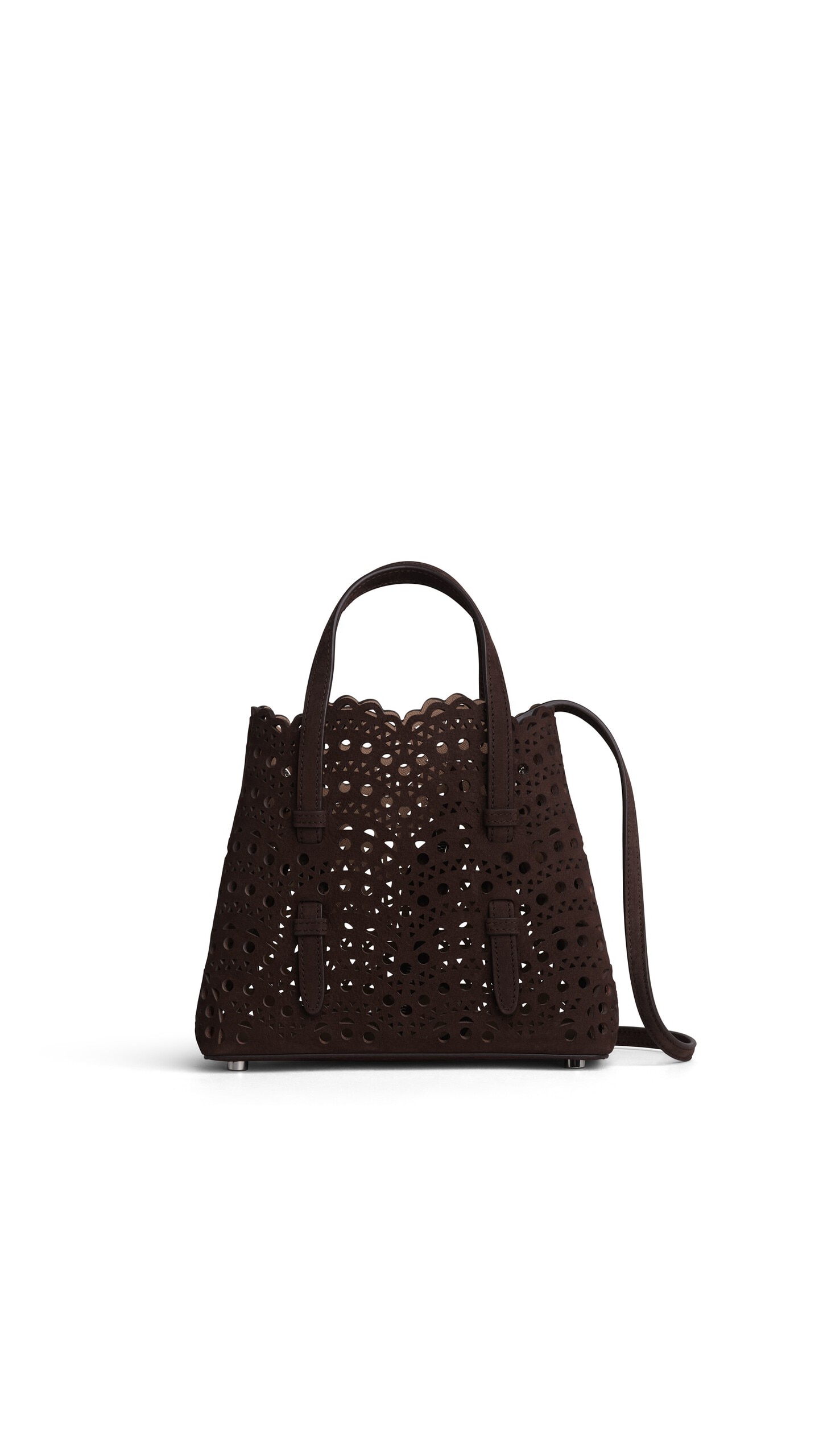 Alaïa Mina 20 In Nubuck - Alaia Bags - Laser Cut Luxury - Shop at Luxury Shoes 