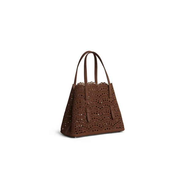 Alaïa Mina 25 In Nubuck - Alaia Bags - Laser Cut Luxury - Shop at Luxury Shoes 