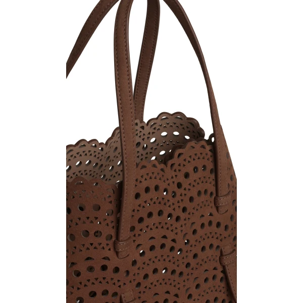 Alaïa Mina 25 In Nubuck - Alaia Bags - Laser Cut Luxury - Shop at Luxury Shoes 
