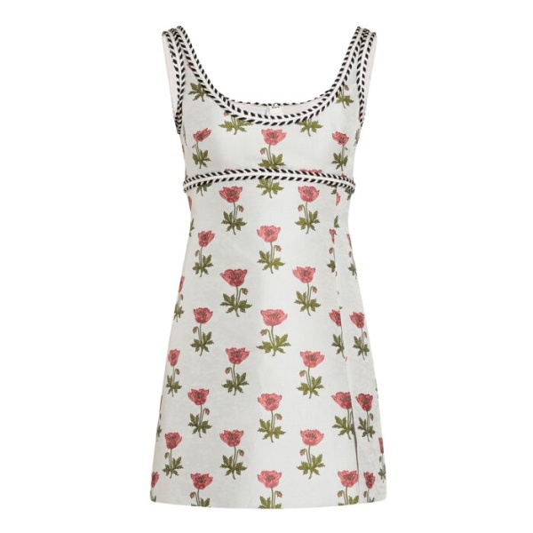 Giambattista Valli Mini Blue Floral Jacquard Dress - Giambattista Valli Dresses - Romantic Couture - Shop at Luxury Shoes 