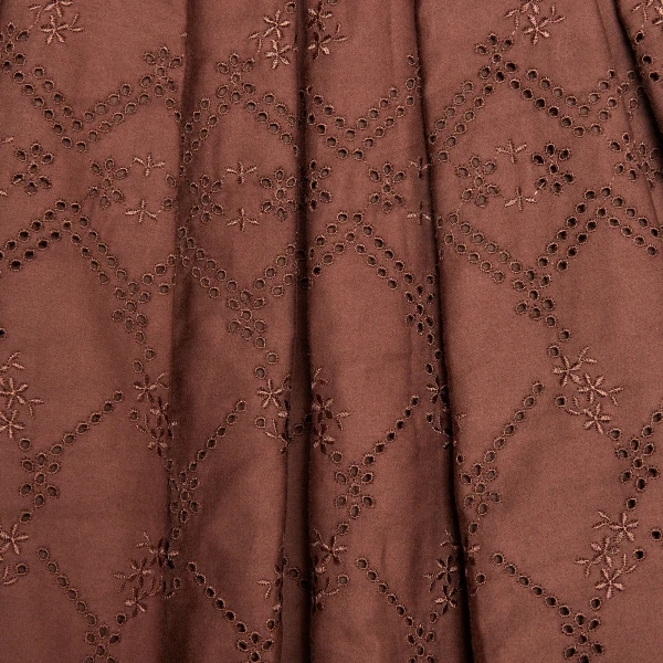 Giambattista Valli Mini Brown Pointelle Blouse - Giambattista Valli Tops - Romantic Couture - Shop at Luxury Shoes 