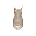 The Attico Mini Dress Silver - The Attico Dresses - Designed by Gilda Ambrosio & Giorgia Tordini - Shop at Luxury Shoes 