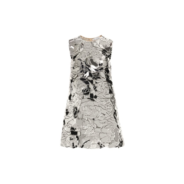 Oscar de la Renta Mirrored Mosaic Shift Dress - Oscar de la Renta Dresses - American Couture - Shop at Luxury Shoes 