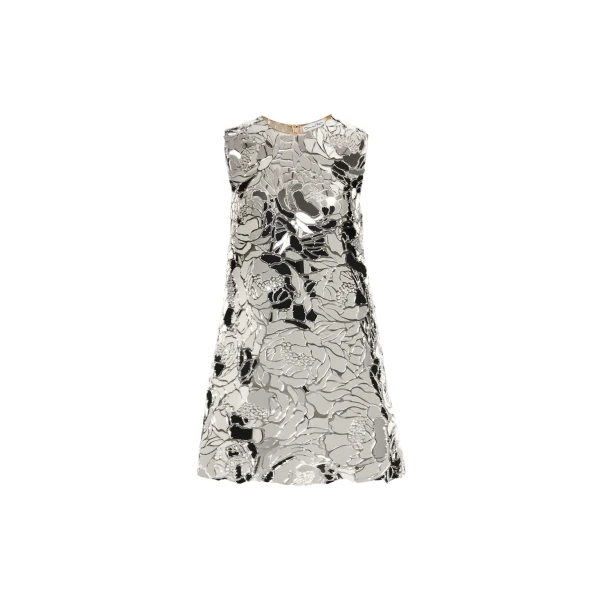 Oscar de la Renta Mirrored Mosaic Shift Dress - Oscar de la Renta Dresses - American Couture - Shop at Luxury Shoes 