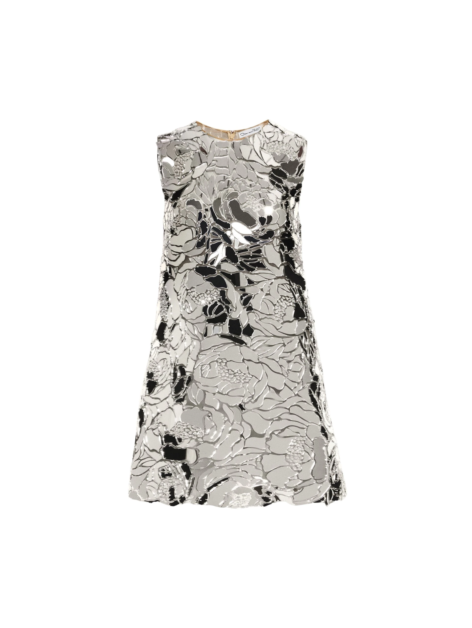 Mirrored-Mosaic-Shift-Dress-Oscar-de-la-Renta-Dresses56790_nobg Oscar de la Renta Mirrored Mosaic Shift Dress - Oscar de la Renta Dresses - American Couture - Shop at Luxury Shoes