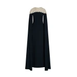 Oscar de la Renta Mother of Pearl Embroidered Caftan - Oscar de la Renta Dresses - American Couture - Shop at Luxury Shoes 