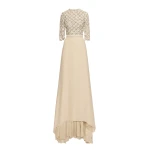 Oscar de la Renta Mother of Pearl Embroidered Gown - Oscar de la Renta Dresses - American Couture - Shop at Luxury Shoes 