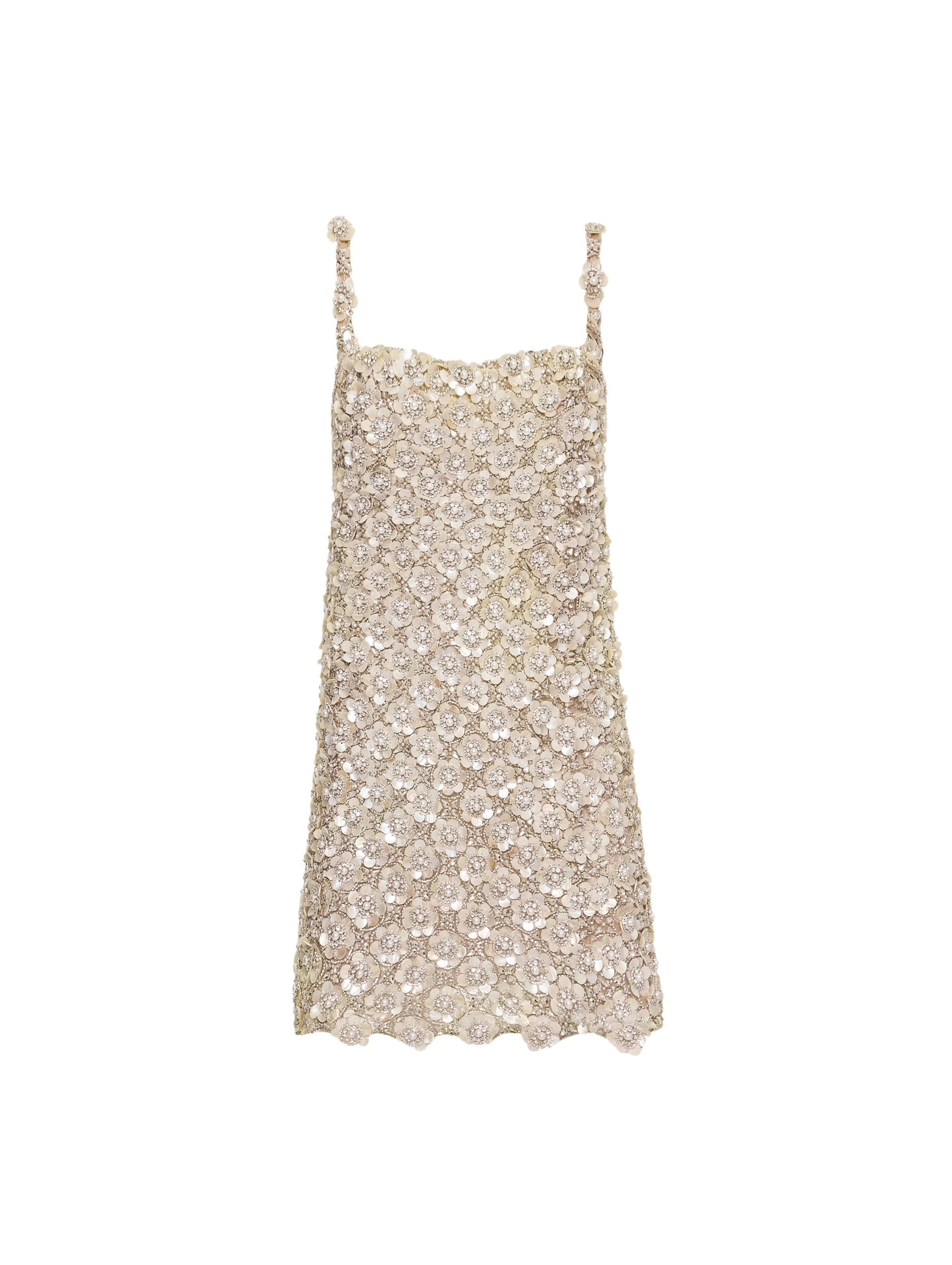 Mother-of-Pearl-Embroidered-Shift-Dress-Oscar-de-la-Renta-Dresses35850_nobg Oscar de la Renta Mother of Pearl Embroidered Shift Dress - Oscar de la Renta Dresses - American Couture - Shop at Luxury Shoes