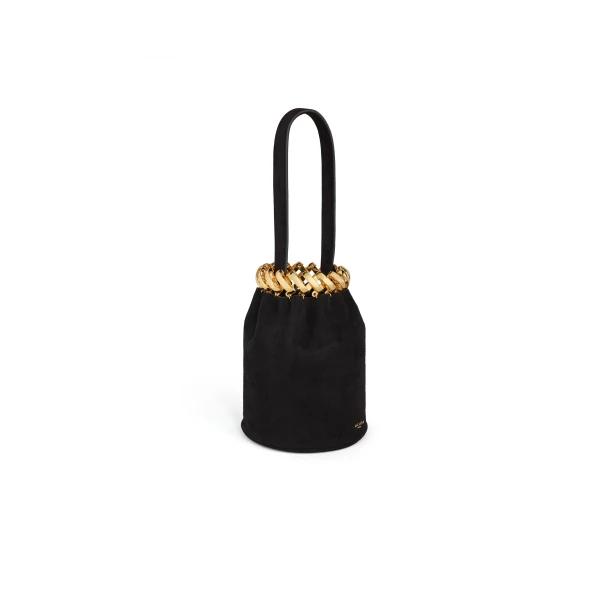 Alaïa Motion Bracelet Bag In Suede - Alaia Bags - Laser Cut Luxury - Shop at Luxury Shoes 