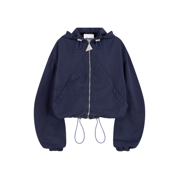 The Attico Navy Blue Bomber - The Attico Jackets - Designed by Gilda Ambrosio & Giorgia Tordini - Shop at Luxury Shoes 
