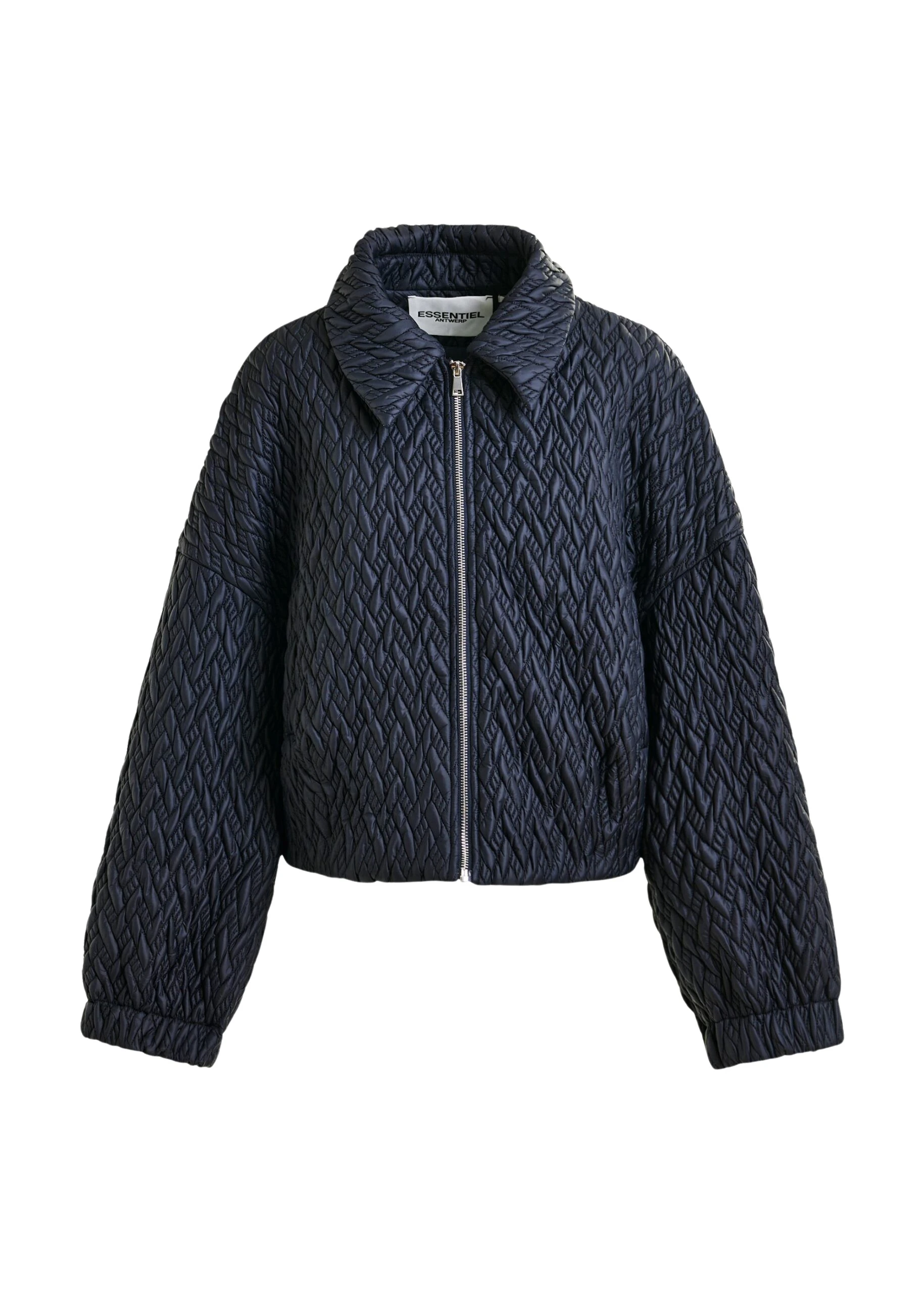 Navy-faux-leather-bomber-jacket-Essentiel-Antwerp-Jackets-scaled99553_nobg Essentiel Antwerp Navy faux leather bomber jacket - Essentiel Antwerp Jackets - Colorful Belgian Design - Shop at Luxury Shoes