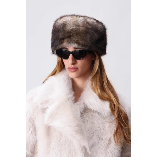 Nour Hammour Hats Color | Après Toscana Shearling Hat luxury leather Hats from Luxury Shoes 
