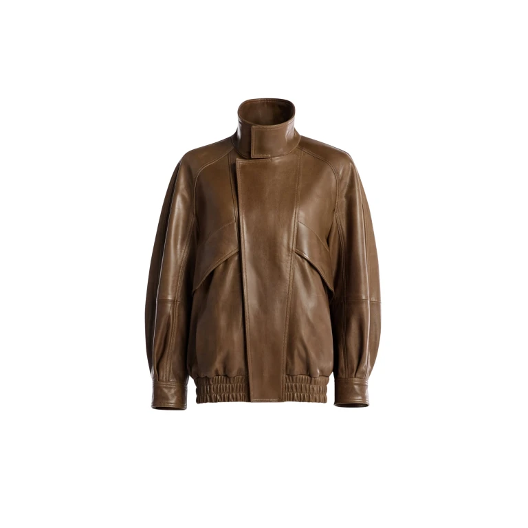 Nour Hammour Jackets Color | Ariste Fluid Leather Jacket luxury leather Jackets from Luxury Shoes 