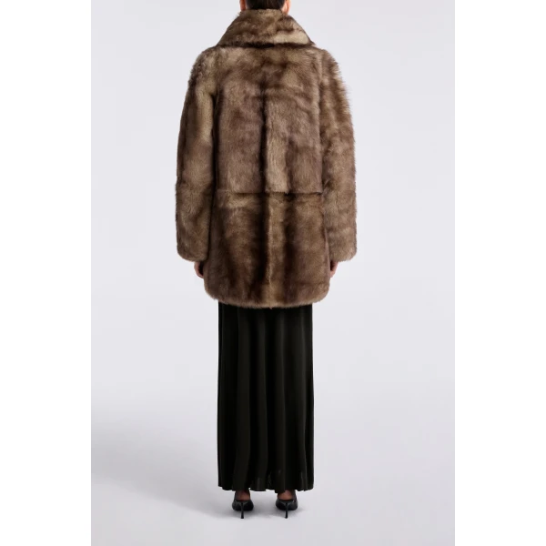 Nour Hammour Coats Color | Aurora Sumptuous Shearling Coat luxury leather Coats from Luxury Shoes 