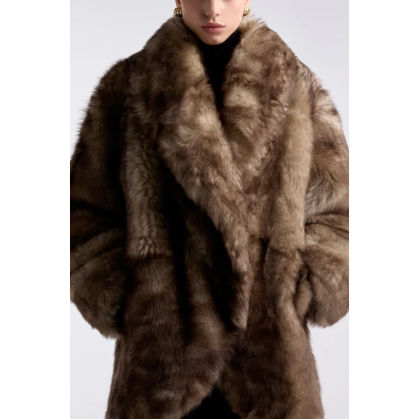 Nour Hammour Coats Color | Aurora Sumptuous Shearling Coat luxury leather Coats from Luxury Shoes 