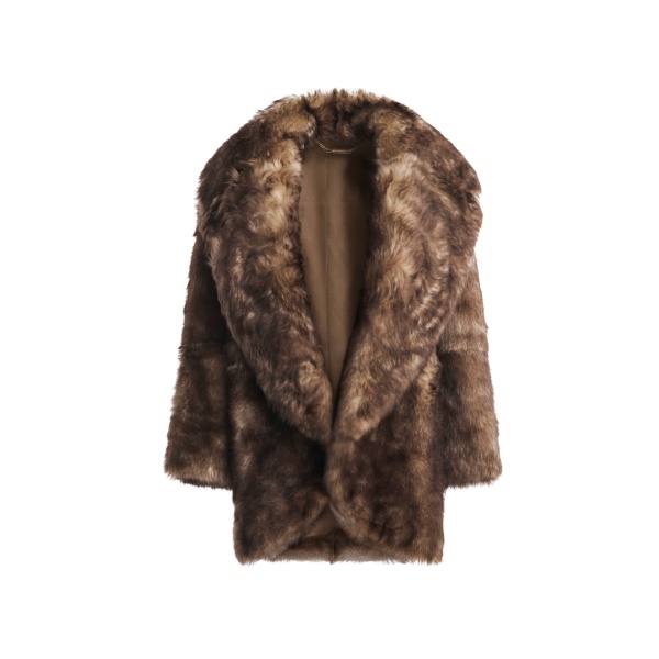 Nour Hammour Coats Color | Aurora Sumptuous Shearling Coat luxury leather Coats from Luxury Shoes 