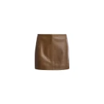 Nour Hammour Skirts Color | Avery Skirt Ultra Mini Leather Skirt luxury leather Skirts from Luxury Shoes 