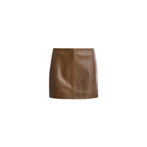 Nour Hammour Skirts Color | Avery Skirt Ultra Mini Leather Skirt luxury leather Skirts from Luxury Shoes 