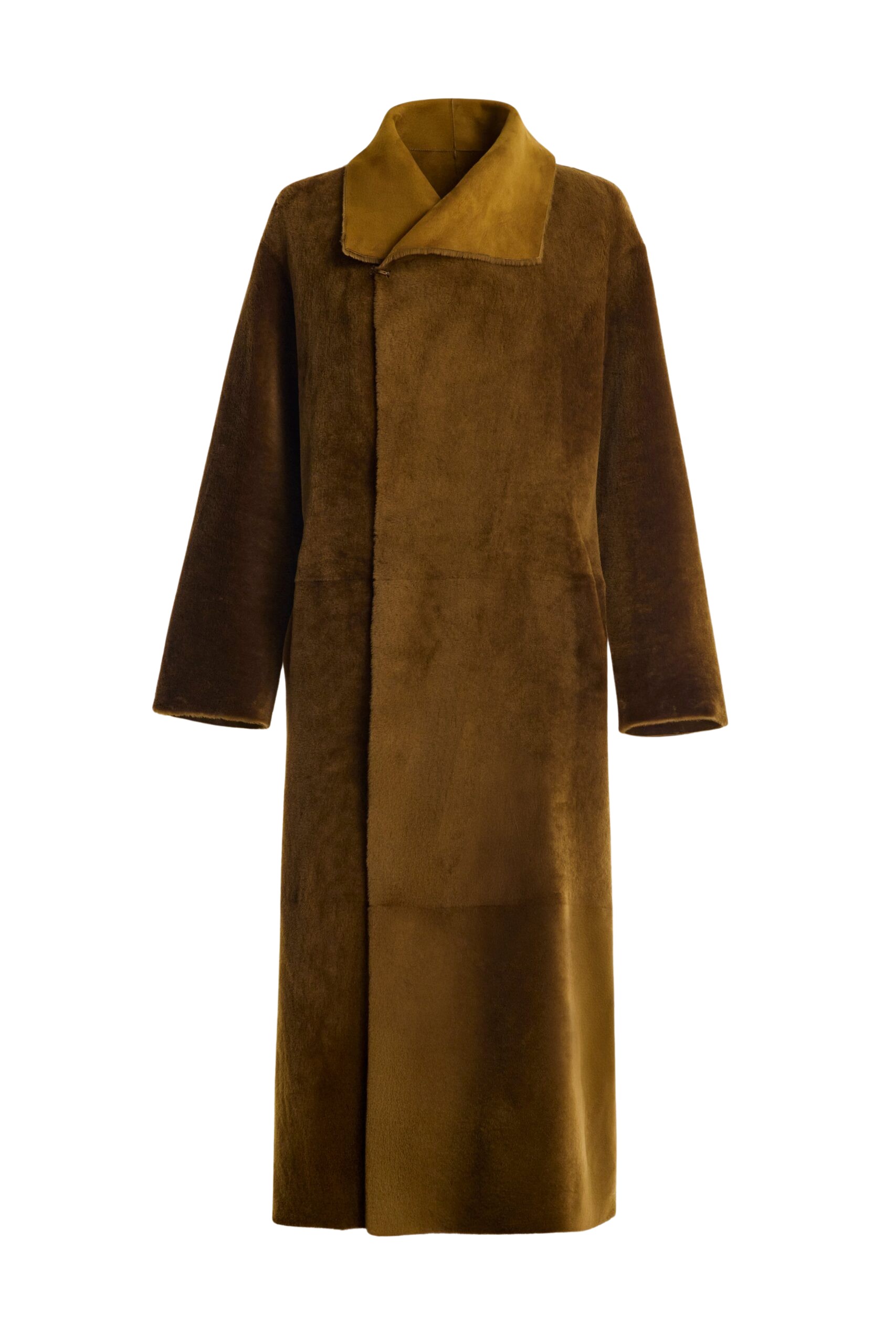 Nour Hammour Birthday Coat Merinos Draped Shearling Coat