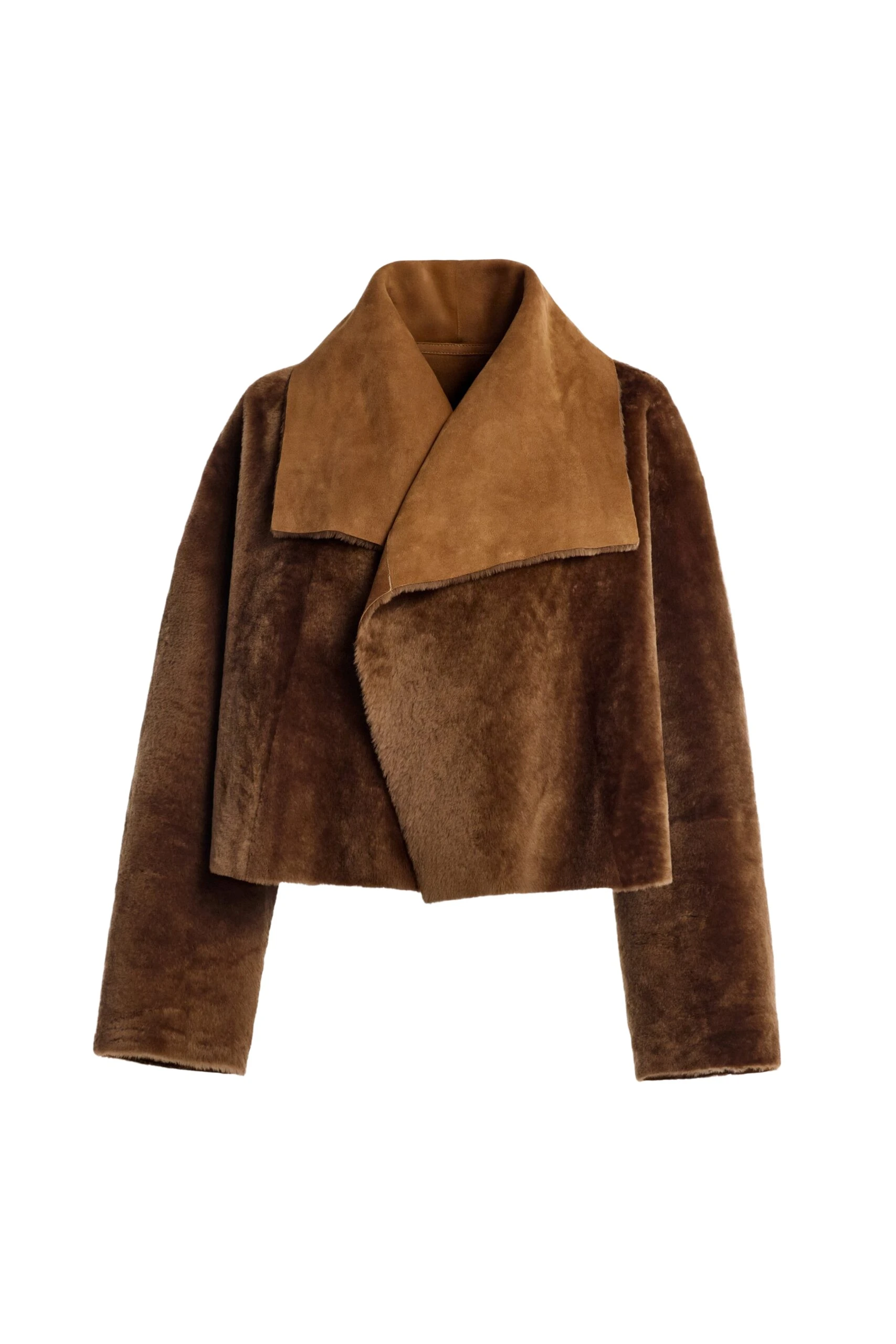 Nour-Hammour-Cascade-Draped-Shearling-Jacket-scaled80863_nobg Nour Hammour Jackets Color | Cascade Draped Shearling Jacket luxury leather Jackets from Luxury Shoes