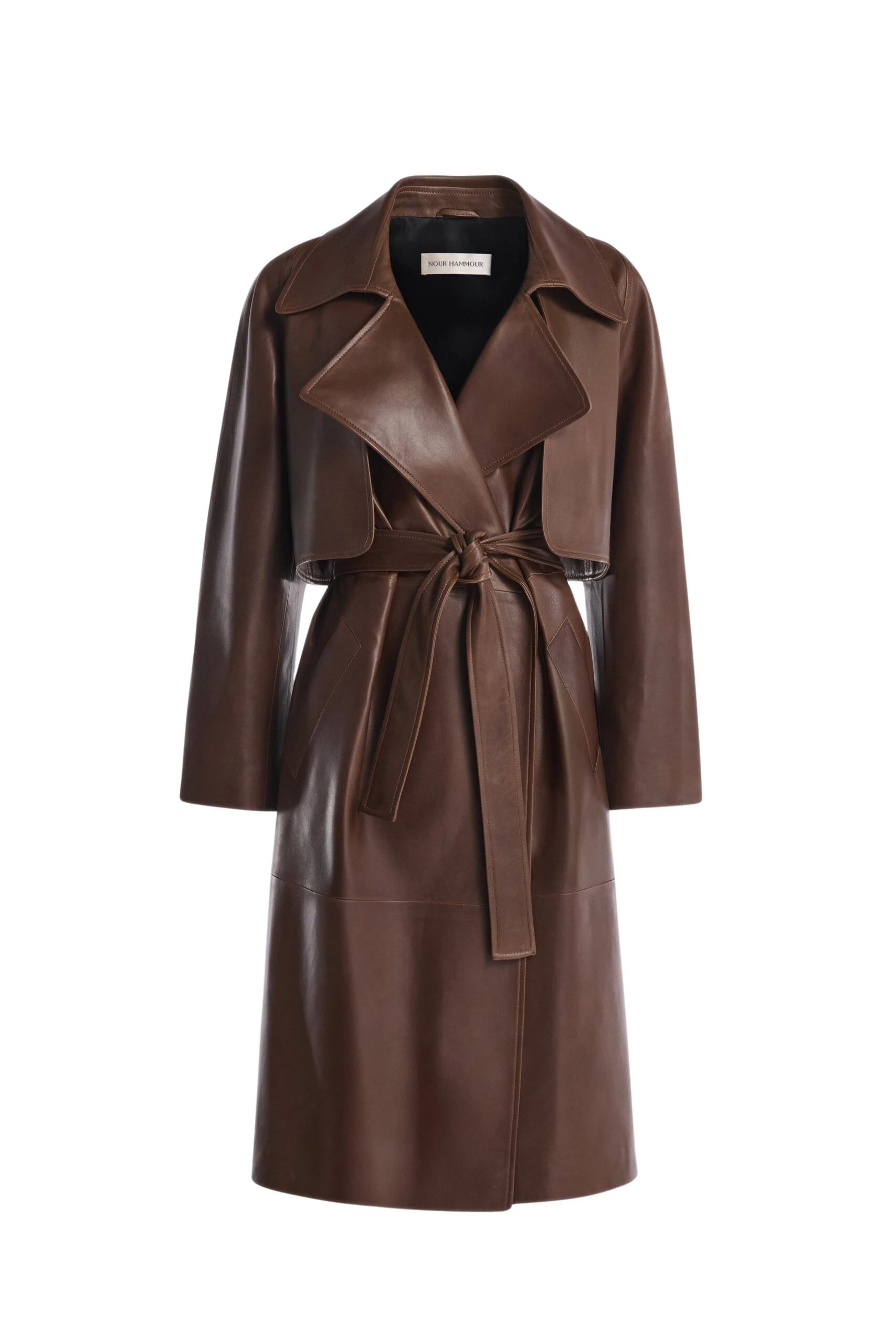 Nour-Hammour-Cisely-Relaxed-Leather-Coat-scaled53611_nobg Nour Hammour Coats Color | Cisely Relaxed Leather Coat luxury leather Coats from Luxury Shoes