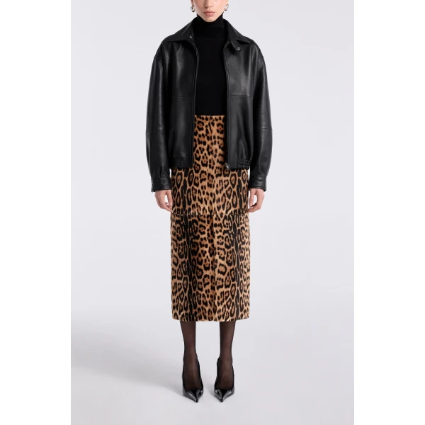 Nour Hammour Jackets Color | Doran Refined Bomber Jacket luxury leather Jackets from Luxury Shoes 
