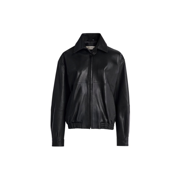 Nour Hammour Jackets Color | Doran Refined Bomber Jacket luxury leather Jackets from Luxury Shoes 