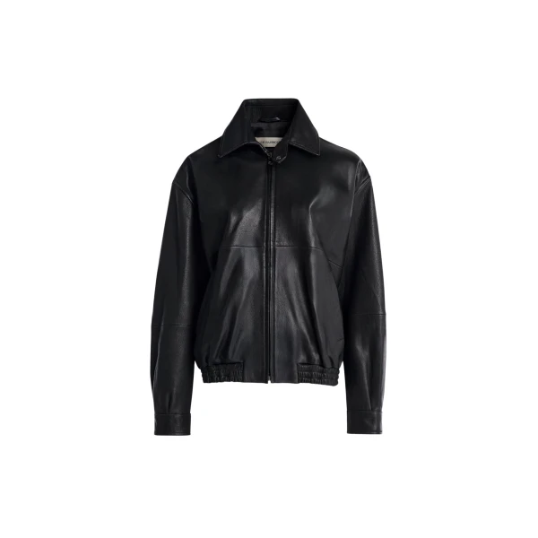 Nour Hammour Jackets Color | Doran Refined Bomber Jacket luxury leather Jackets from Luxury Shoes 