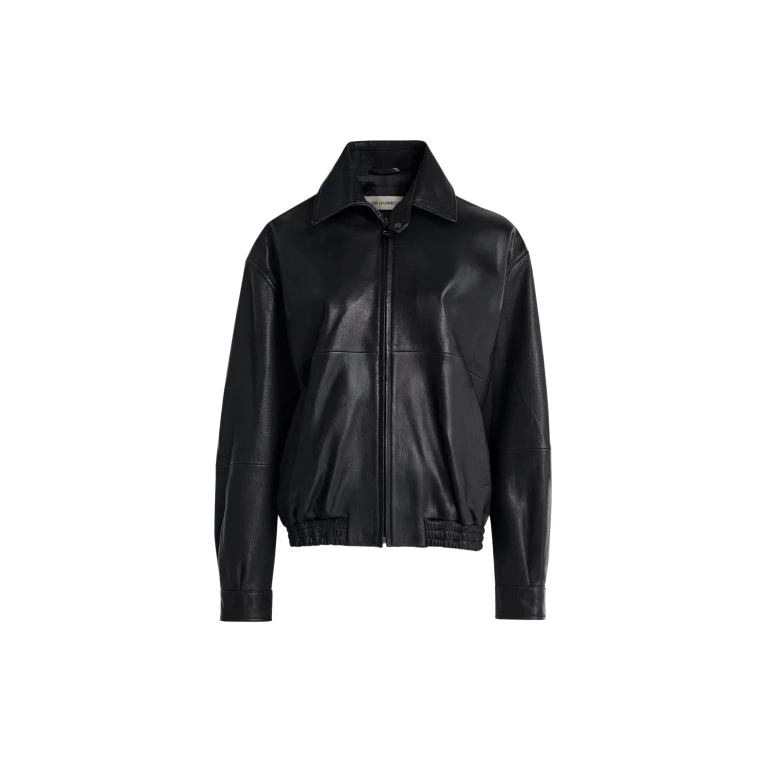 Nour Hammour Jackets Color | Doran Refined Bomber Jacket luxury leather Jackets from Luxury Shoes 