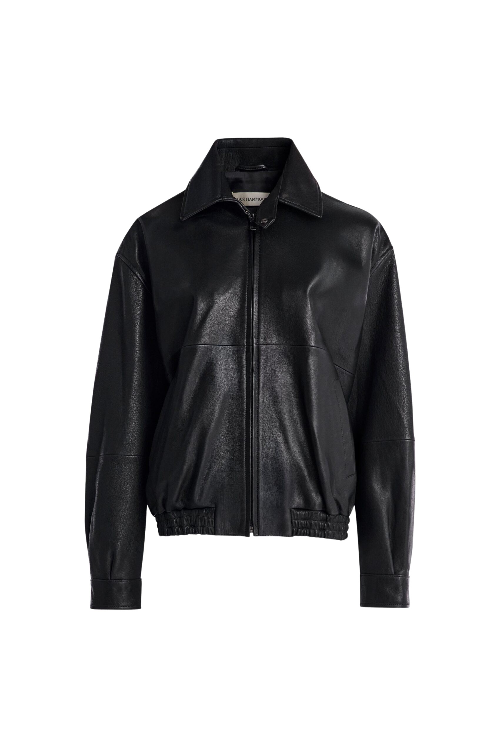 Nour Hammour Jackets Color | Doran Refined Bomber Jacket luxury leather Jackets from Luxury Shoes 