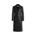 Nour Hammour Coats Color | Eames Elegant Leather Coat luxury leather Coats from Luxury Shoes 