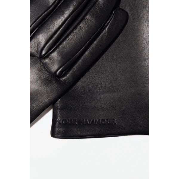 Nour Hammour Gloves Color | Extra Long Gloves Butter Soft Leather Gloves luxury leather Gloves from Luxury Shoes 