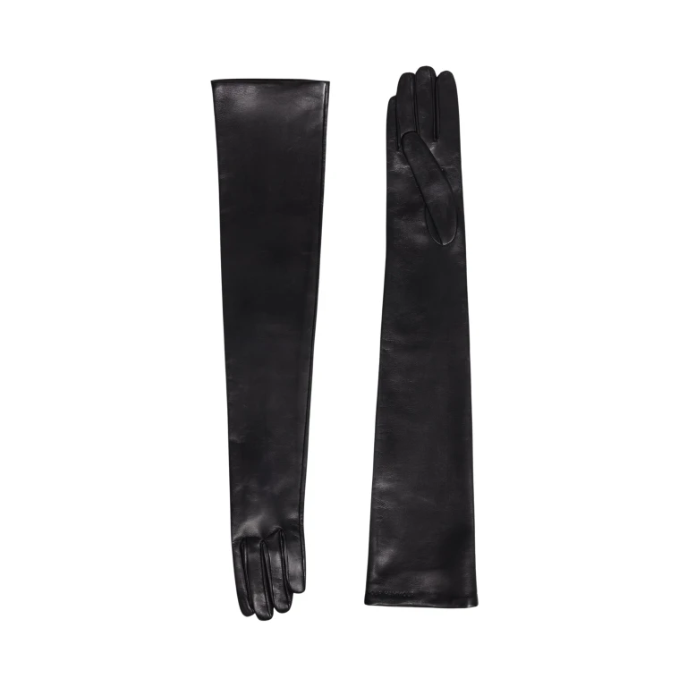 Nour Hammour Gloves Color | Extra Long Gloves Butter Soft Leather Gloves luxury leather Gloves from Luxury Shoes 