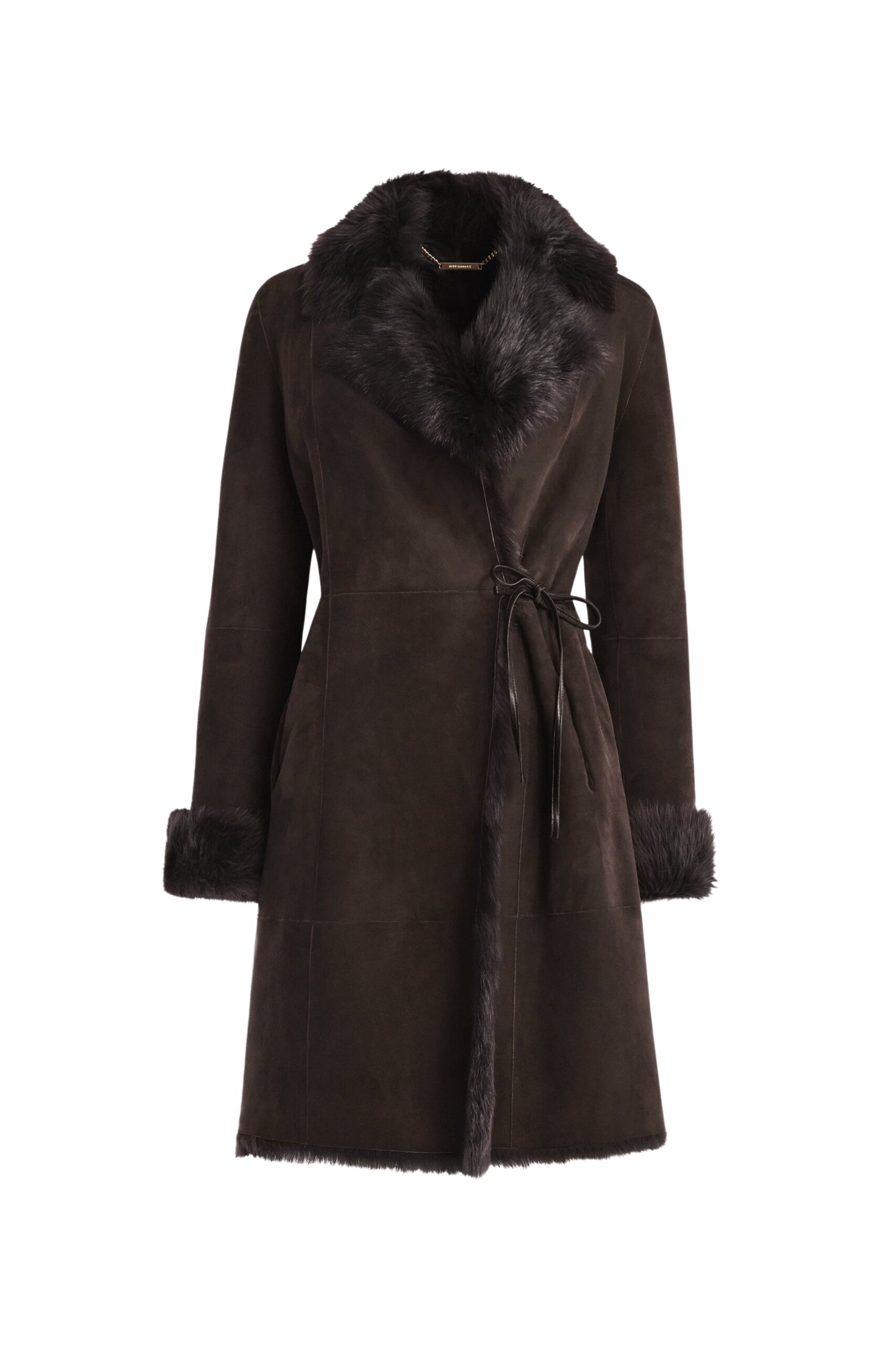 Nour Hammour Joni Midlength Feminine Shearling Coat