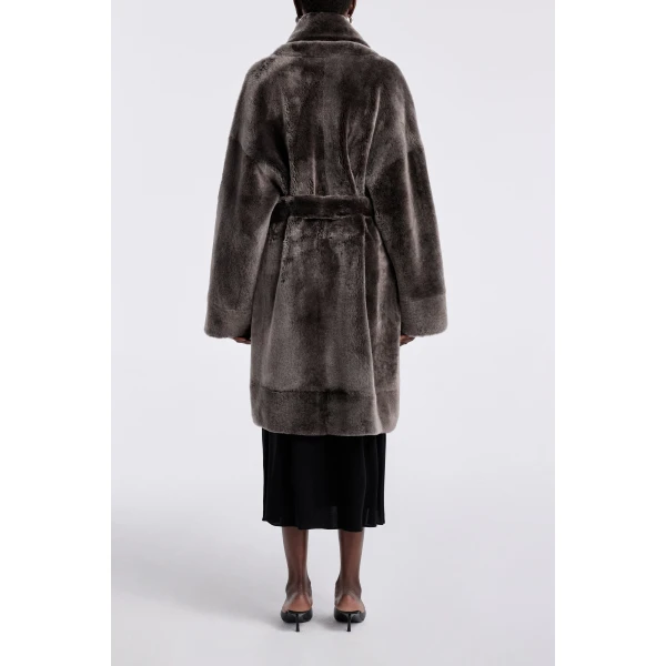 Nour Hammour Coats Color | Juno Luxurious Robe Coat luxury leather Coats from Luxury Shoes 