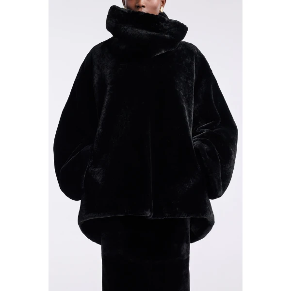 Nour Hammour Knitwear Color | Lodge Decadent Shearling Pull luxury leather Knitwear from Luxury Shoes 