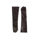 Nour Hammour Gloves Color | Long Gloves Butter Soft Leather Gloves luxury leather Gloves from Luxury Shoes 