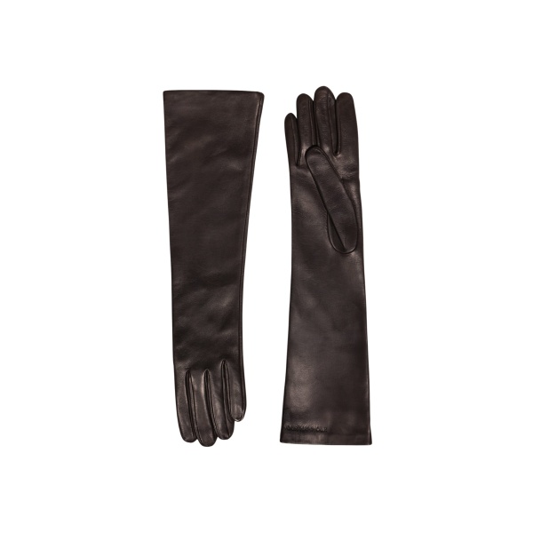 Nour Hammour Gloves Color | Long Gloves Butter Soft Leather Gloves luxury leather Gloves from Luxury Shoes 