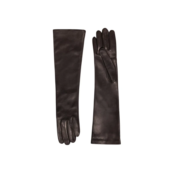 Nour Hammour Gloves Color | Long Gloves Butter Soft Leather Gloves luxury leather Gloves from Luxury Shoes 