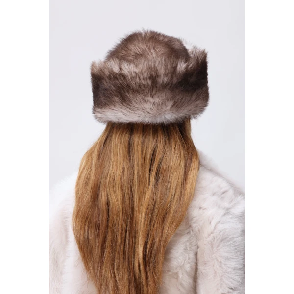 Nour Hammour Hats Color | Louve Toscana Shearling Hat luxury leather Hats from Luxury Shoes 