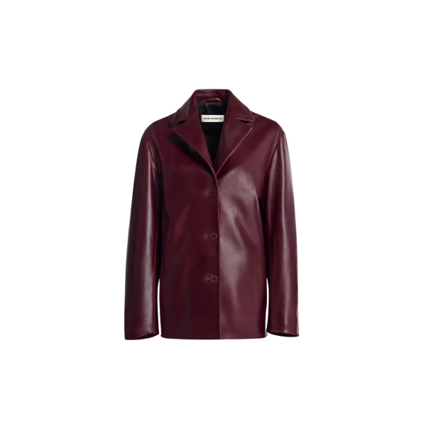 Nour Hammour Jackets Color | Opus Relaxed Leather Blazer luxury leather Jackets from Luxury Shoes 