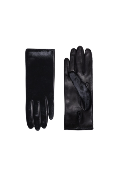 Nour Hammour Gloves Color | Short Gloves Ponyhair Ponyhair Leather Gloves luxury leather Gloves from Luxury Shoes 