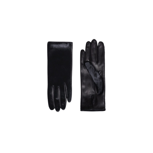 Nour Hammour Gloves Color | Short Gloves Ponyhair Ponyhair Leather Gloves luxury leather Gloves from Luxury Shoes 