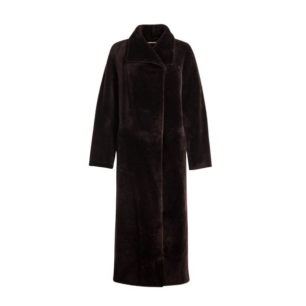 Nour Hammour Coats Color | Solène Soft Blanket Coat luxury leather Coats from Luxury Shoes 
