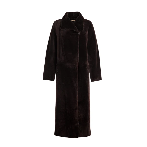Nour Hammour Coats Color | Solène Soft Blanket Coat luxury leather Coats from Luxury Shoes 