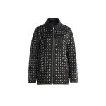 Nour Hammour Jackets Color | Studded Leather Jacket Decadent Studded Jacket luxury leather Jackets from Luxury Shoes 