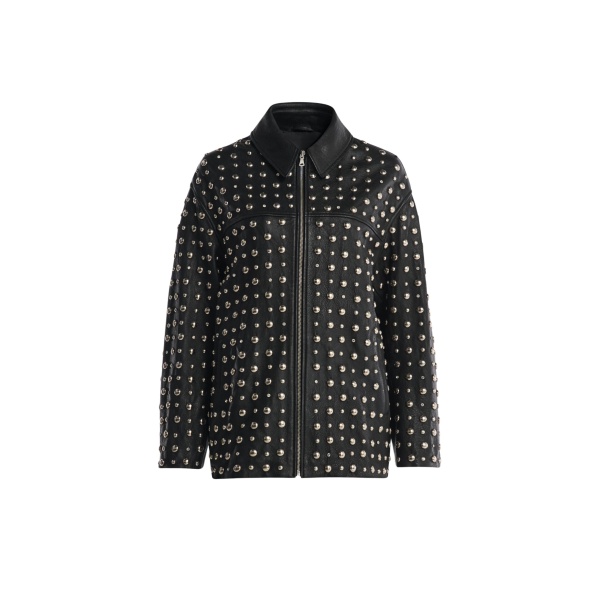 Nour Hammour Jackets Color | Studded Leather Jacket Decadent Studded Jacket luxury leather Jackets from Luxury Shoes 