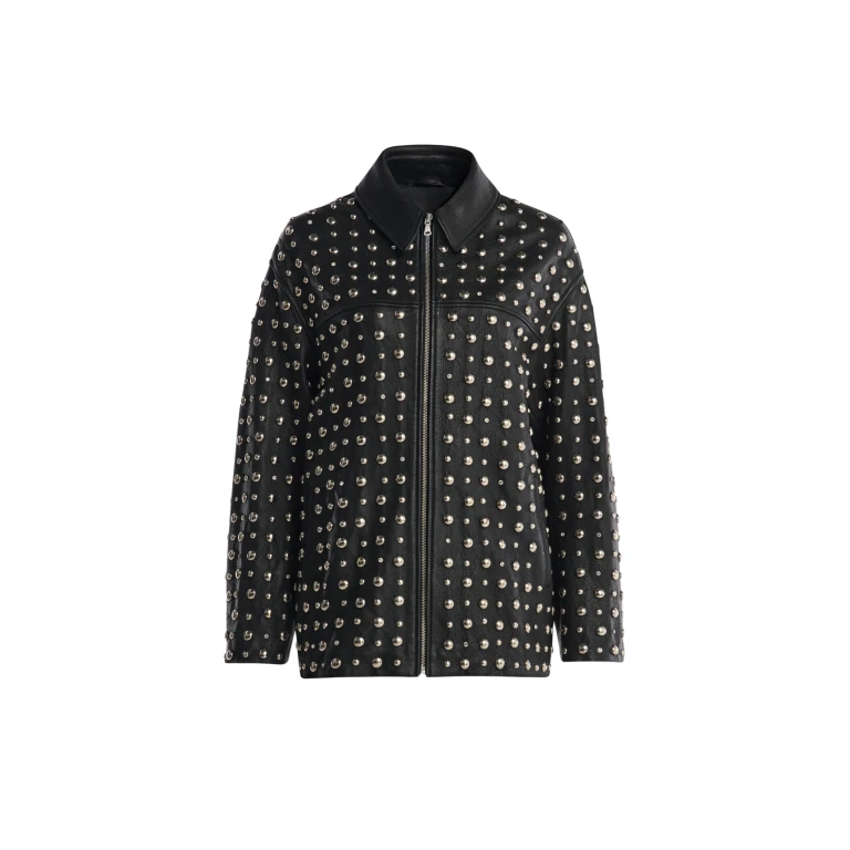 Nour Hammour Jackets Color | Studded Leather Jacket Decadent Studded Jacket luxury leather Jackets from Luxury Shoes 
