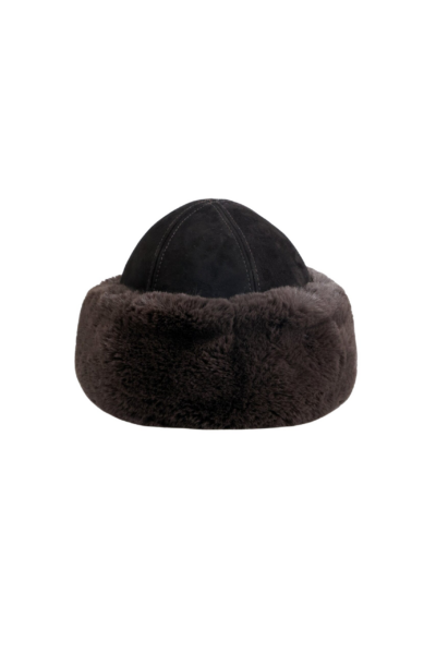 Nour Hammour Hats Color | Toki Toscana Shearling Hat luxury leather Hats from Luxury Shoes 